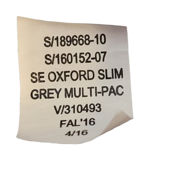 NEW Gap  slim fit gray blue red stripes long-sleeved Button-down cotton shirt - Picture 7 of 14